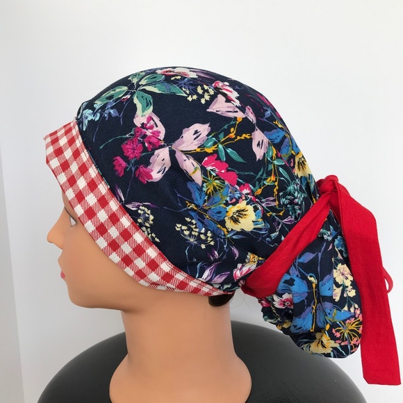 Scrub CAP/HAT *Reversible *Long Ties NWOT - Picture 4 of 16